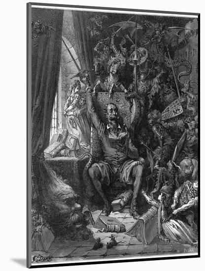 Don Quixote Relives His Past Glories-Gustave Dor?-Mounted Photographic Print