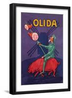 Don Quixote Riding a Pig-null-Framed Art Print