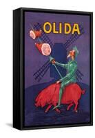 Don Quixote Riding a Pig-null-Framed Stretched Canvas