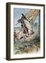 Don Quixote Running His Lance into the Sail-Paul Hardy-Framed Giclee Print