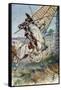 Don Quixote Running His Lance into the Sail-Paul Hardy-Framed Stretched Canvas