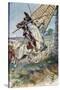 Don Quixote Running His Lance into the Sail-Paul Hardy-Stretched Canvas