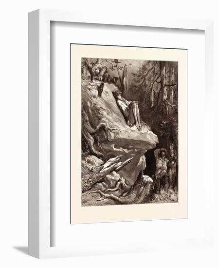 Don Quixote's Madness-Gustave Dore-Framed Giclee Print