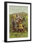 Don Quixote, Sancho and the Country Girls-Sir John Gilbert-Framed Giclee Print