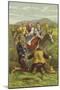 Don Quixote, Sancho and the Country Girls-Sir John Gilbert-Mounted Giclee Print