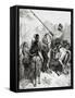 Don Quixote, Sancho and the Princess Dorotea, from Don Quixote by Miguel De Cervantes-Gustave Doré-Framed Stretched Canvas