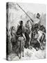 Don Quixote, Sancho and the Princess Dorotea, from Don Quixote by Miguel De Cervantes-Gustave Doré-Stretched Canvas