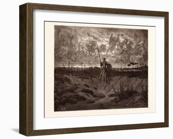 Don Quixote Setting Out on His Adventures-Gustave Dore-Framed Giclee Print