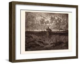 Don Quixote Setting Out on His Adventures-Gustave Dore-Framed Giclee Print