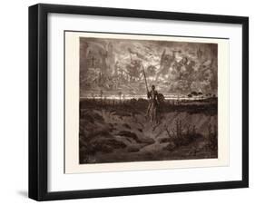 Don Quixote Setting Out on His Adventures-Gustave Dore-Framed Giclee Print