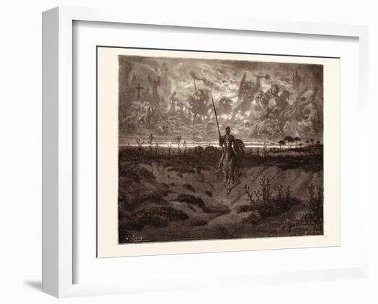 Don Quixote Setting Out on His Adventures-Gustave Dore-Framed Giclee Print