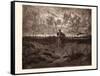 Don Quixote Setting Out on His Adventures-Gustave Dore-Framed Stretched Canvas