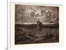 Don Quixote Setting Out on His Adventures-Gustave Dore-Framed Giclee Print