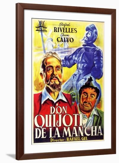 Don Quixote, Spanish Movie Poster, 1934-null-Framed Art Print