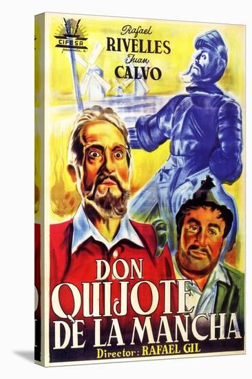 Don Quixote, Spanish Movie Poster, 1934-null-Stretched Canvas