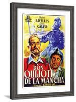 Don Quixote, Spanish Movie Poster, 1934-null-Framed Art Print