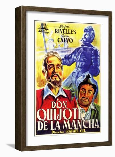 Don Quixote, Spanish Movie Poster, 1934-null-Framed Art Print