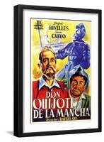 Don Quixote, Spanish Movie Poster, 1934-null-Framed Art Print