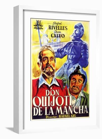 Don Quixote, Spanish Movie Poster, 1934-null-Framed Art Print