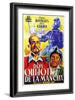 Don Quixote, Spanish Movie Poster, 1934-null-Framed Art Print