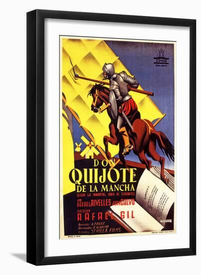 Don Quixote, Spanish Movie Poster, 1934-null-Framed Art Print