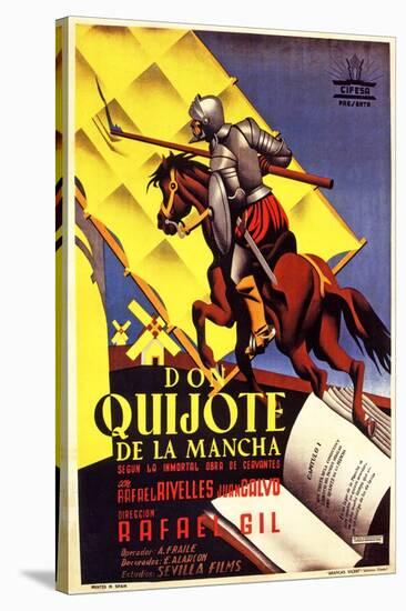 Don Quixote, Spanish Movie Poster, 1934-null-Stretched Canvas