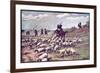 Don Quixote the Adventure with the Sheep-F. Panizza-Framed Art Print