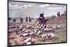 Don Quixote the Adventure with the Sheep-F. Panizza-Mounted Art Print