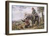 Don Quixote the Return of Don Quixote and Sancho Panza-Sir John Gilbert-Framed Art Print