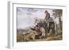 Don Quixote the Return of Don Quixote and Sancho Panza-Sir John Gilbert-Framed Art Print