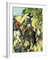 Don Quixote, View from the Back, C.1875-Paul Cézanne-Framed Giclee Print