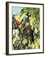 Don Quixote, View from the Back, C.1875-Paul Cézanne-Framed Giclee Print