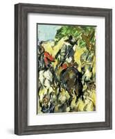 Don Quixote, View from the Back, C.1875-Paul Cézanne-Framed Giclee Print