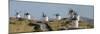 Don Quixote Windmill Panorama, Consuegra, Castile-La Mancha, Spain, Europe-Charles Bowman-Mounted Photographic Print