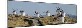 Don Quixote Windmill Panorama, Consuegra, Castile-La Mancha, Spain, Europe-Charles Bowman-Mounted Photographic Print