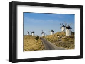 Don Quixote Windmills, Consuegra, Castile-La Mancha, Spain, Europe-Charles Bowman-Framed Photographic Print