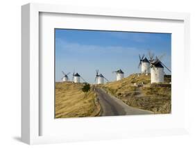 Don Quixote Windmills, Consuegra, Castile-La Mancha, Spain, Europe-Charles Bowman-Framed Photographic Print