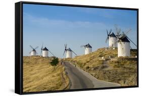 Don Quixote Windmills, Consuegra, Castile-La Mancha, Spain, Europe-Charles Bowman-Framed Stretched Canvas