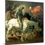 Don Quixote with Death, Based on 'The Knight, Death and the Devil' by Albrecht Durer (1471-1528),…-Theodor Baierl-Mounted Giclee Print