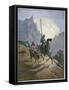 Don Quixote with Sancho Panza-Stefano Bianchetti-Framed Stretched Canvas