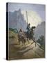 Don Quixote with Sancho Panza-Stefano Bianchetti-Stretched Canvas