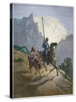 Don Quixote with Sancho Panza-Stefano Bianchetti-Stretched Canvas