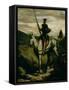 Don Quixote-Honore Daumier-Framed Stretched Canvas