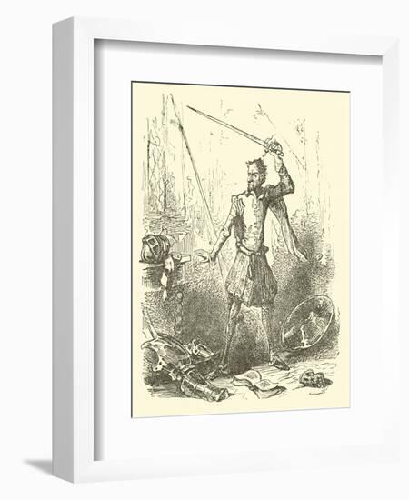 Don Quixote-Sir John Gilbert-Framed Giclee Print