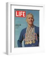 Don Schollander with his Four Olympic Gold Medals Won in Swimming Events, October 30, 1964-John Dominis-Framed Photographic Print