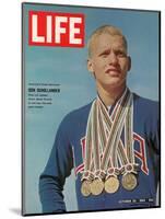 Don Schollander with his Four Olympic Gold Medals Won in Swimming Events, October 30, 1964-John Dominis-Mounted Photographic Print