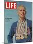 Don Schollander with his Four Olympic Gold Medals Won in Swimming Events, October 30, 1964-John Dominis-Mounted Premium Photographic Print