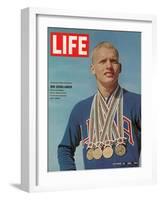 Don Schollander with his Four Olympic Gold Medals Won in Swimming Events, October 30, 1964-John Dominis-Framed Photographic Print