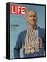 Don Schollander with his Four Olympic Gold Medals Won in Swimming Events, October 30, 1964-John Dominis-Framed Stretched Canvas