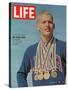 Don Schollander with his Four Olympic Gold Medals Won in Swimming Events, October 30, 1964-John Dominis-Stretched Canvas